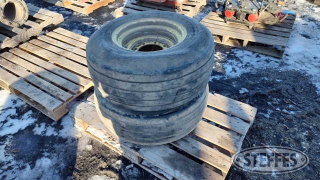 (2) 12.5L-16 tires on 8-bolt steel rims